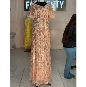 Glamorous Floral Sequin Maxi Dress